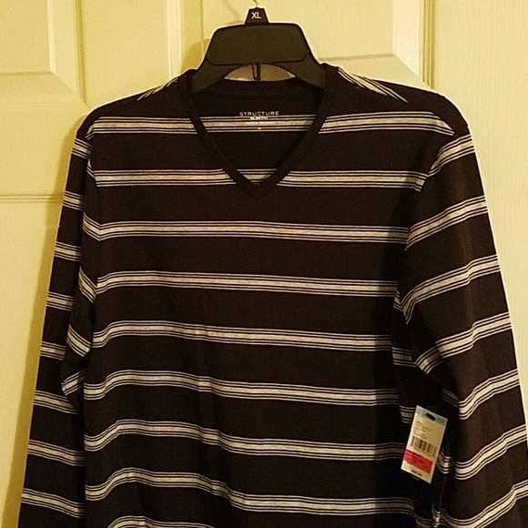 Men's Structure Slim Fit Long Sleeve Shirt - Picture 1 of 8